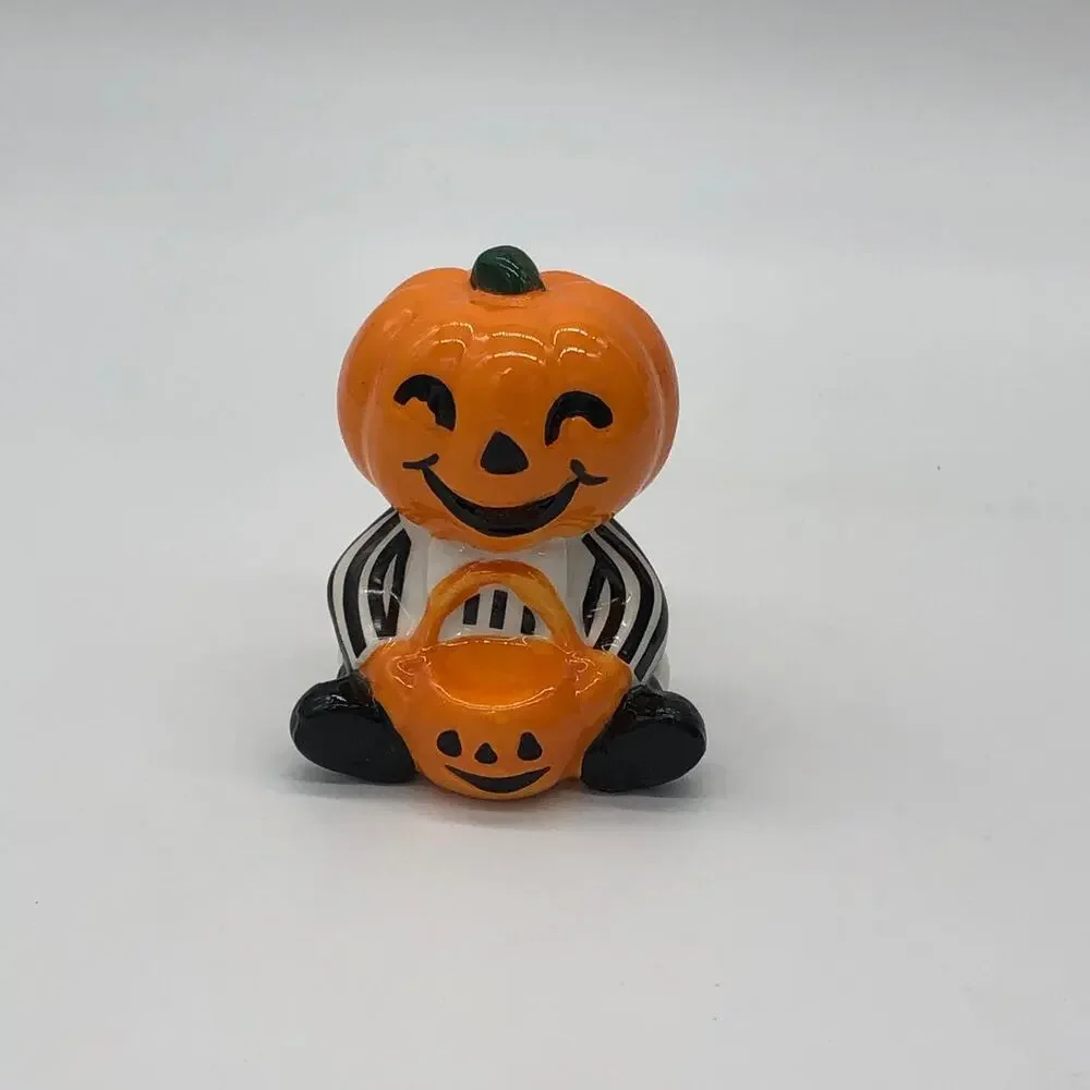 Target Hyde & Eek Mini Ceramic Pumpkin Man Boy Trick Or Treat Halloween 2022 NEW